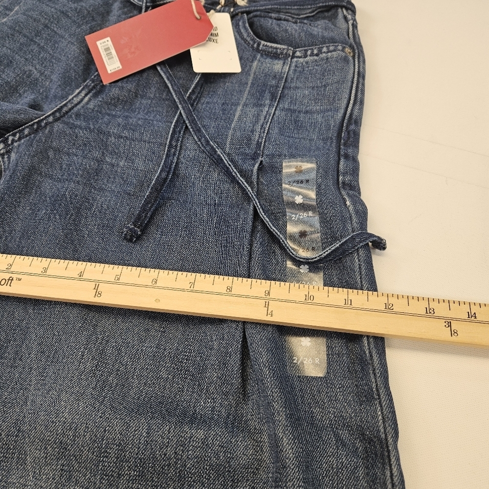Lucky Brand NWT Palazzo Blue Jeans Size 2/26 26 X 31 Retail $129 Wide Leg - Picture 7 of 12